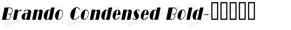 Brando Condensed Bold字体转换